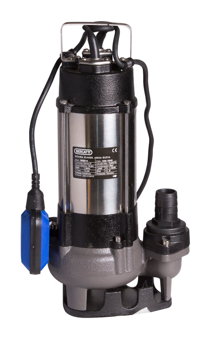 BOMBA SUMERGIBLE AGUA SUCIA 1.5 HP BERCATTI WQD10