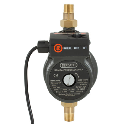 BOMBA SUPERFICIE PRESURIZADORA 120W BERCATTI RS15/90-Z