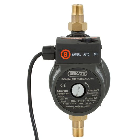 BOMBA SUPERFICIE PRESURIZADORA 120W BERCATTI RS15/90-Z