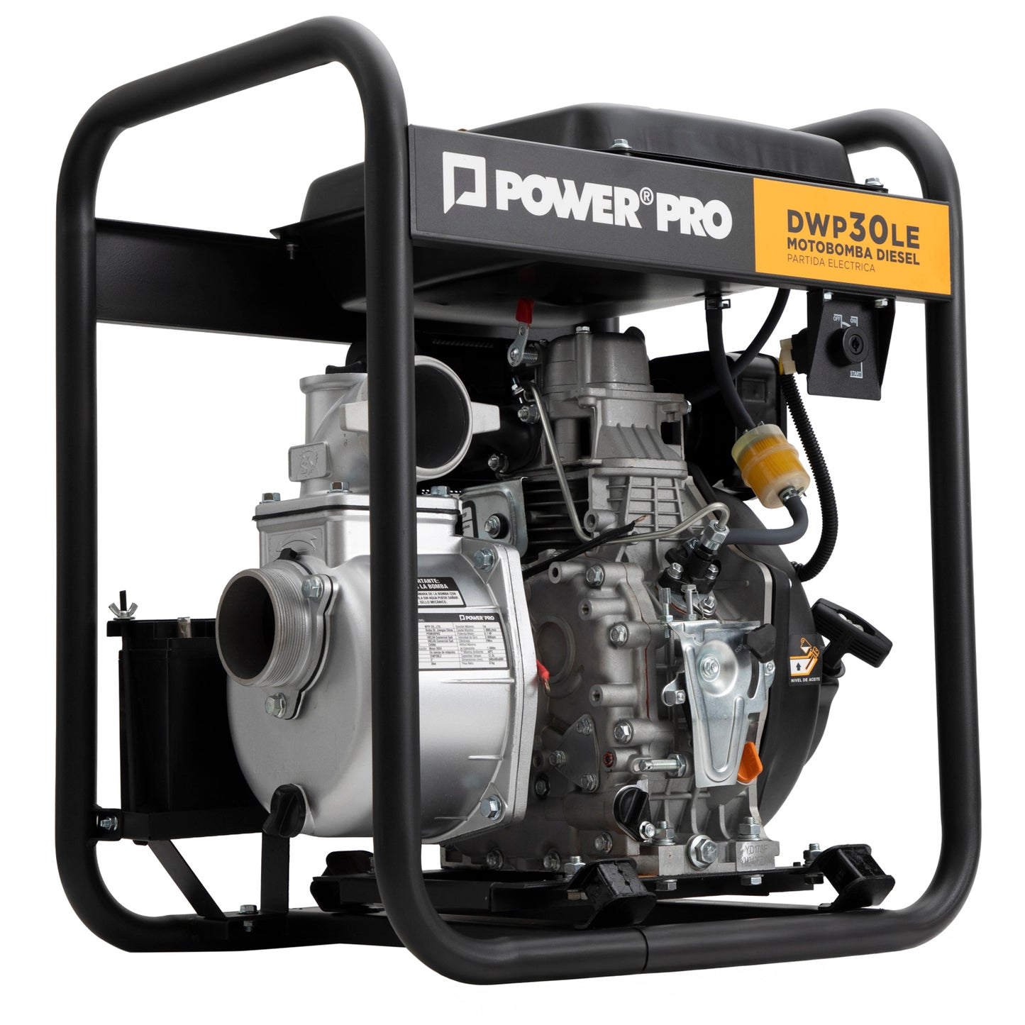 MOTOBOMBA DIESEL AGUAS LIMPIAS PE 3″ 6.7HP DWP30LE POWER PRO
