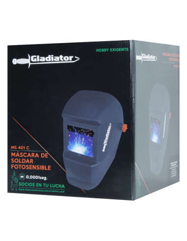 MASCARA DE SOLDAR FOTOSENSIBLE GLADIATOR MS 401