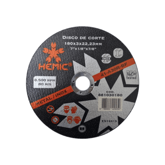 DISCO DE CORTE 7′ X 3.0 mm HEMIC