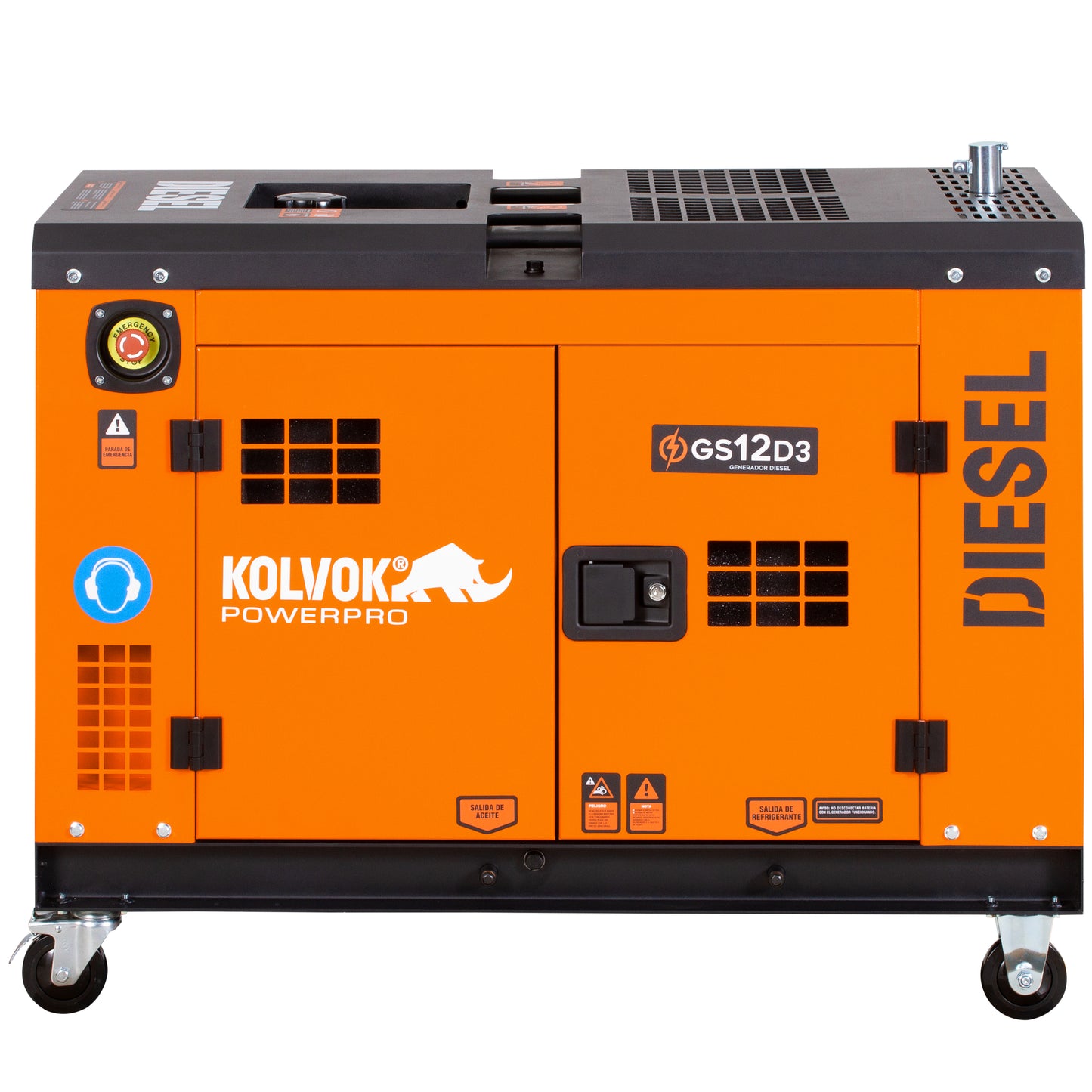 GENERADOR DIESEL TRIFASICO GS12D3 11.5KVA KOLVOK
