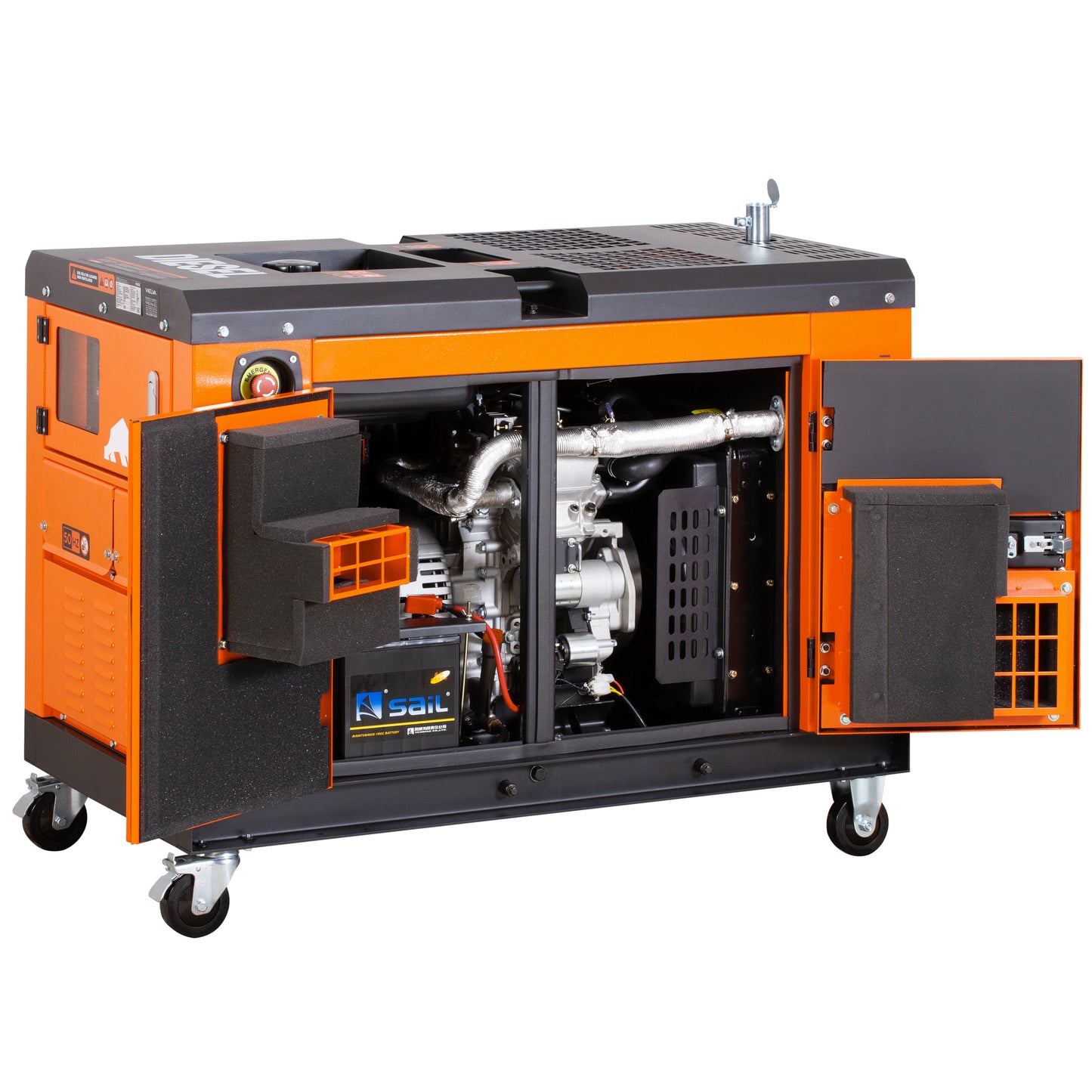 GENERADOR DIESEL TRIFASICO GS12D3 11.5KVA KOLVOK