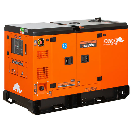 GENERADOR DIESEL TRIFASICO GSS18D3 16KVA KOLVOK