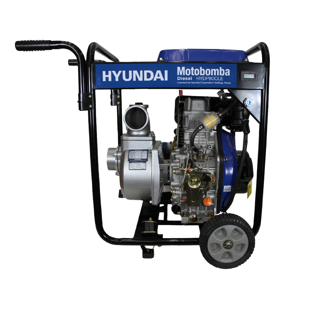 MOTOBOMBA DIESEL AGUA LIMPIA PARTIDA ELECTRICA 3X3 HYUNDAI 82HYDP80CLE