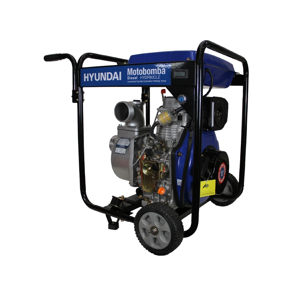 MOTOBOMBA DIESEL AGUA LIMPIA PARTIDA ELECTRICA 3X3 HYUNDAI 82HYDP80CLE