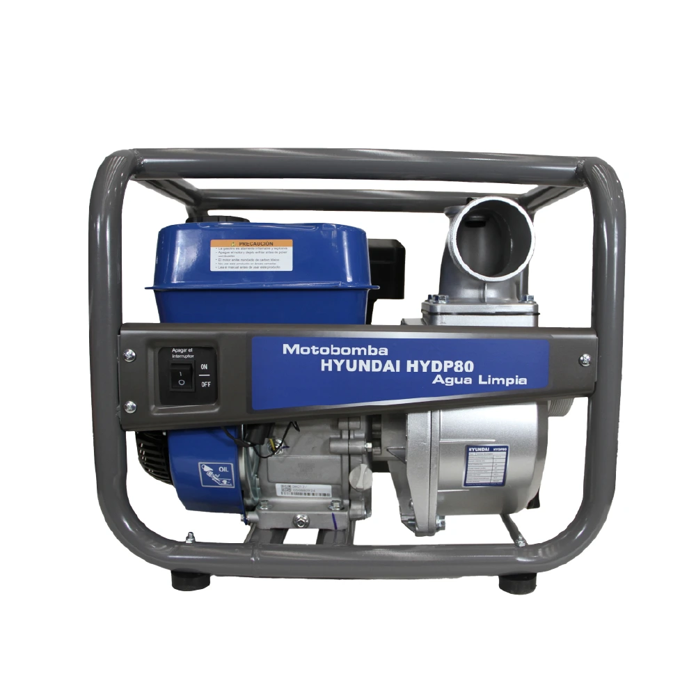 MOTOBOMBA GASOLINA AGUA LIMPIA 3X3 HYUNDAI 82HYDP80