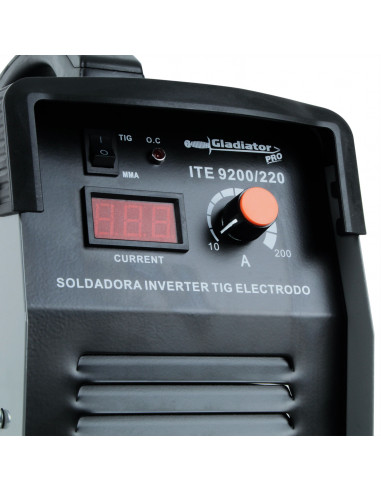 SOLDADORA INVERTER 200 AMP TIG ALTA FRECUENCIA GLADIATOR ITE 9200