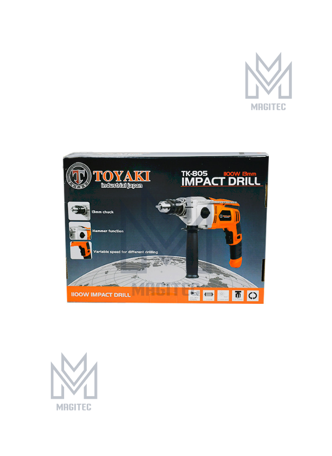 TALADRO ELECTRICO 1100W 16MM TOYAKI TK 805