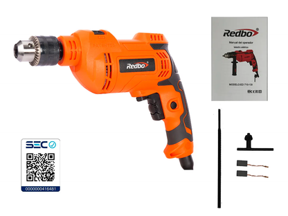 TALADRO ELECTRICO 710W 13mm REDBO ED 710-13I