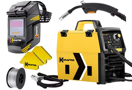 SOLDADORA MULTIPROCESO KRAFTER MEGATEC-120FLUX + ACCESORIOS