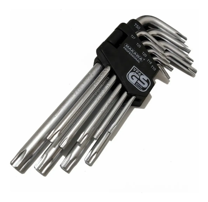 JUEGO DE LLAVES TORX ESTRELLA 9 PIEZAS MAKAWA MK0351