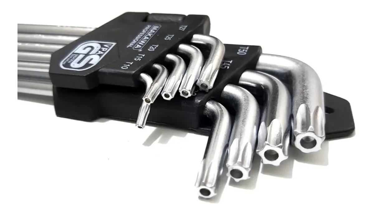 JUEGO DE LLAVES TORX ESTRELLA 9 PIEZAS MAKAWA MK0351