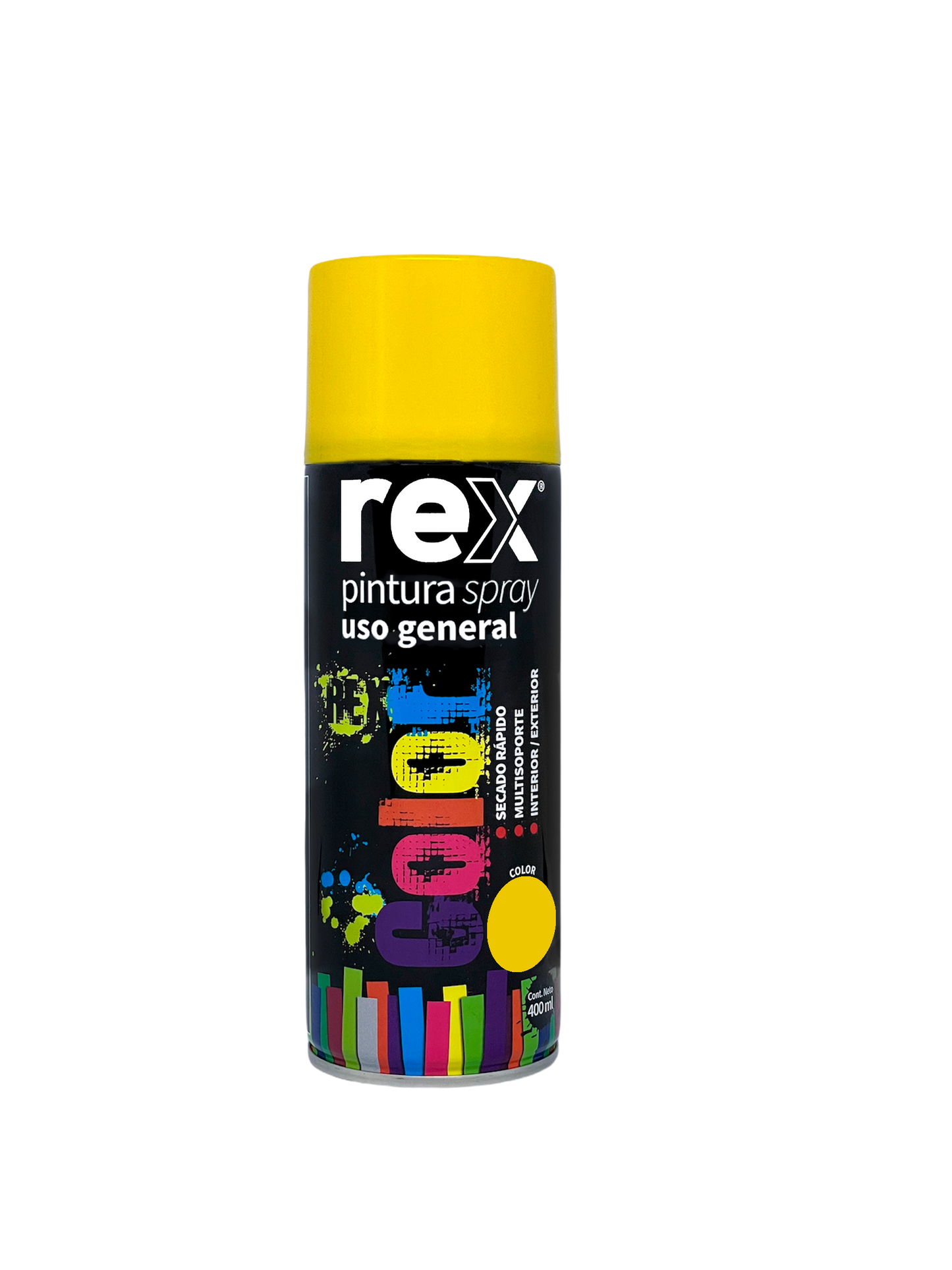 PINTURA SPRAY USO GENERAL 400mL AMARILLO REX