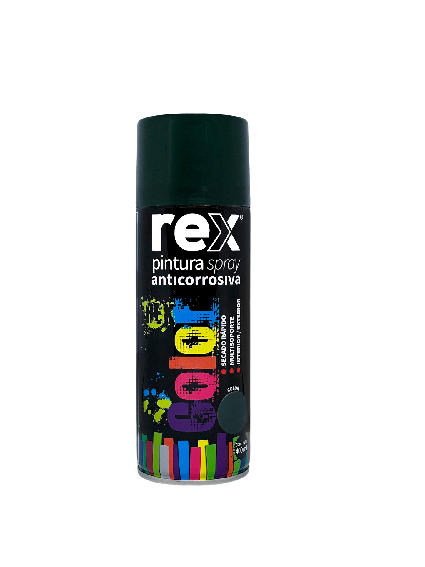 PINTURA SPRAY ANTICORROSIVO 400mL VERDE REX