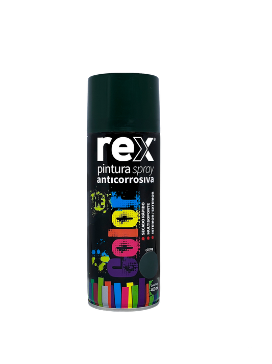 PINTURA SPRAY ANTICORROSIVO 400mL VERDE REX
