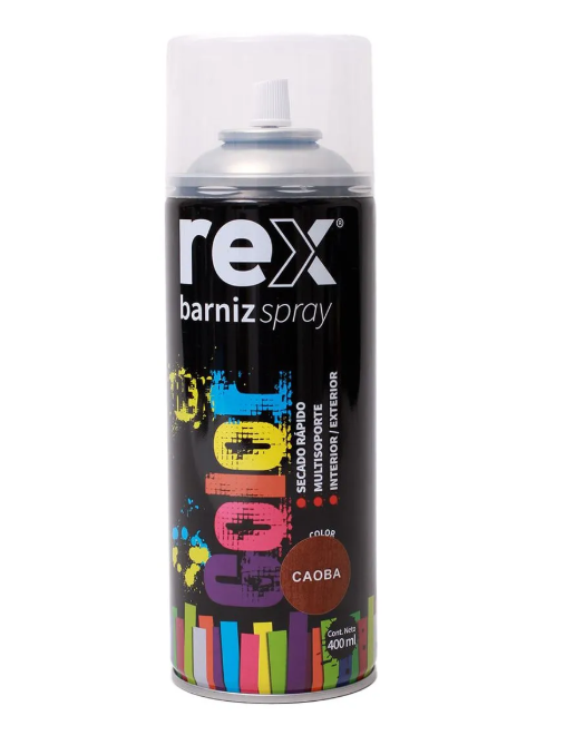 SPRAY BARNIZ CAOBA 400mL REX