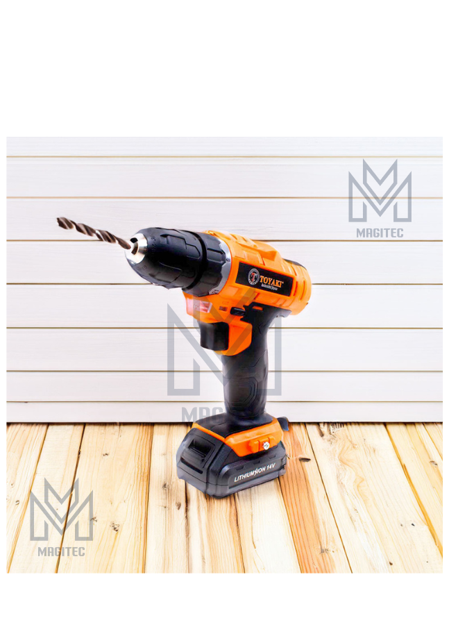 TALADRO RECARGABLE 14V 2 BAT + CARG TOYAKI TK-839