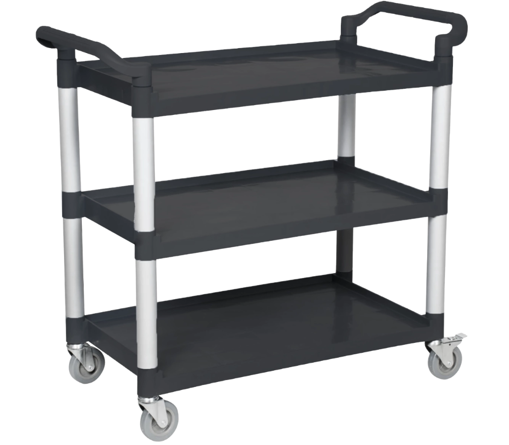 CARRO MULTIUSO LUSTER NEGRO 102X50X96 CM