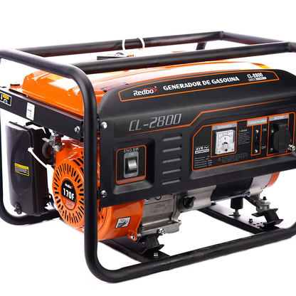 GENERADOR BENCINERO CON PARTIDA MANUAL REDBO CL-2800