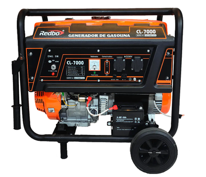 GENERADOR BENCINERO PARTIDA ELECTRICA 7,5 kW REDBO CL-7000