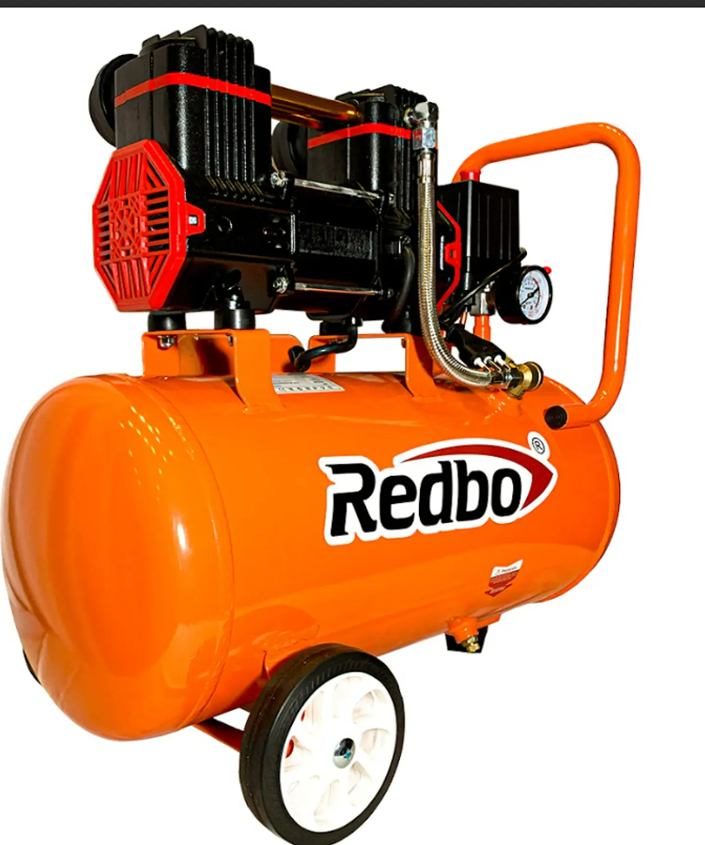 COMPRESOR DE AIRE SILENCIOSO LIBRE DE ACEITE 25L 2HP REDBO