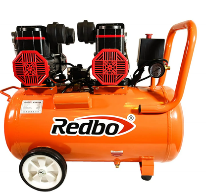COMPRESOR DE AIRE SILENCIOSO LIBRE DE ACEITE 50L 3HP REDBO