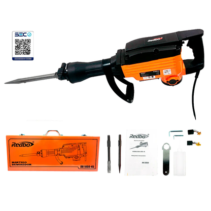 MARTILLO DEMOLEDOR ELECTRICO 1100W 45J REDBO DB 1000-45