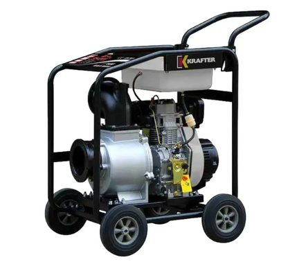 MOTOBOMBA DIESEL 6X6 CAUDAL 12 HP KRAFTER DP60E