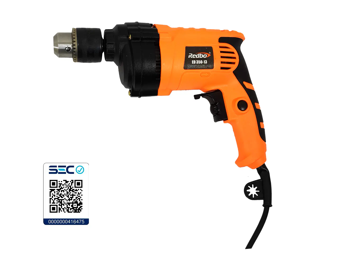 TALADRO ELECTRICO 350W 13mm REDBO ED 350-13