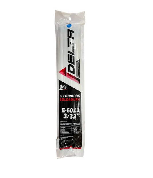 ELECTRODO SOLDADURA 6011 3/32 (2,5mm) FORMATO 1 KG DELTA