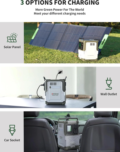 ESTACION DE ENERGÍA PORTÁTIL 600W EHOM EP600