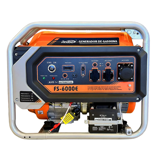 GENERADOR BENCINERO PARTIDA ELECTRICA REDBO FS-6000 E