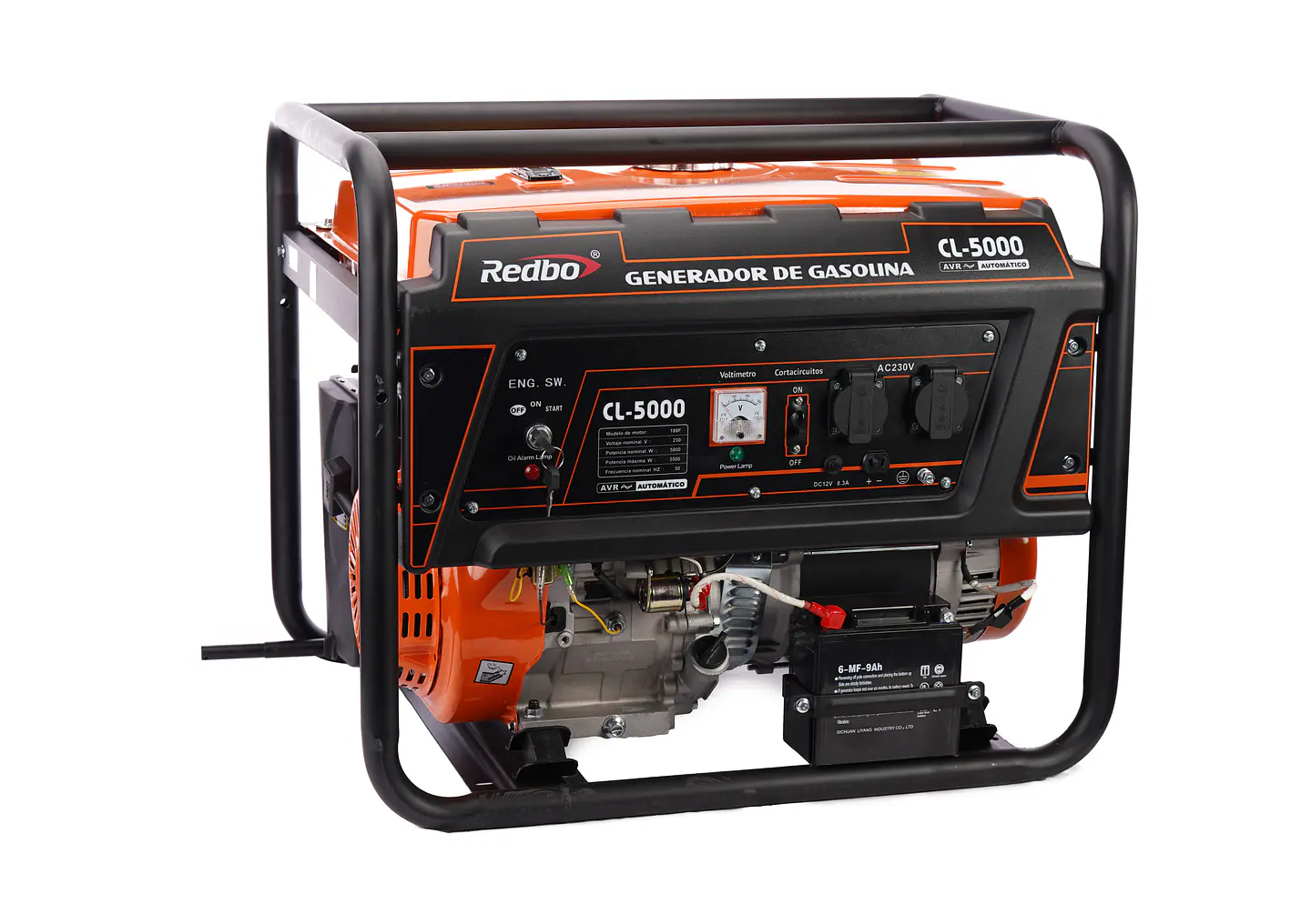 GENERADOR BENCINERO PARTIDA ELECTRICA 5,5 kW REDBO CL-5000