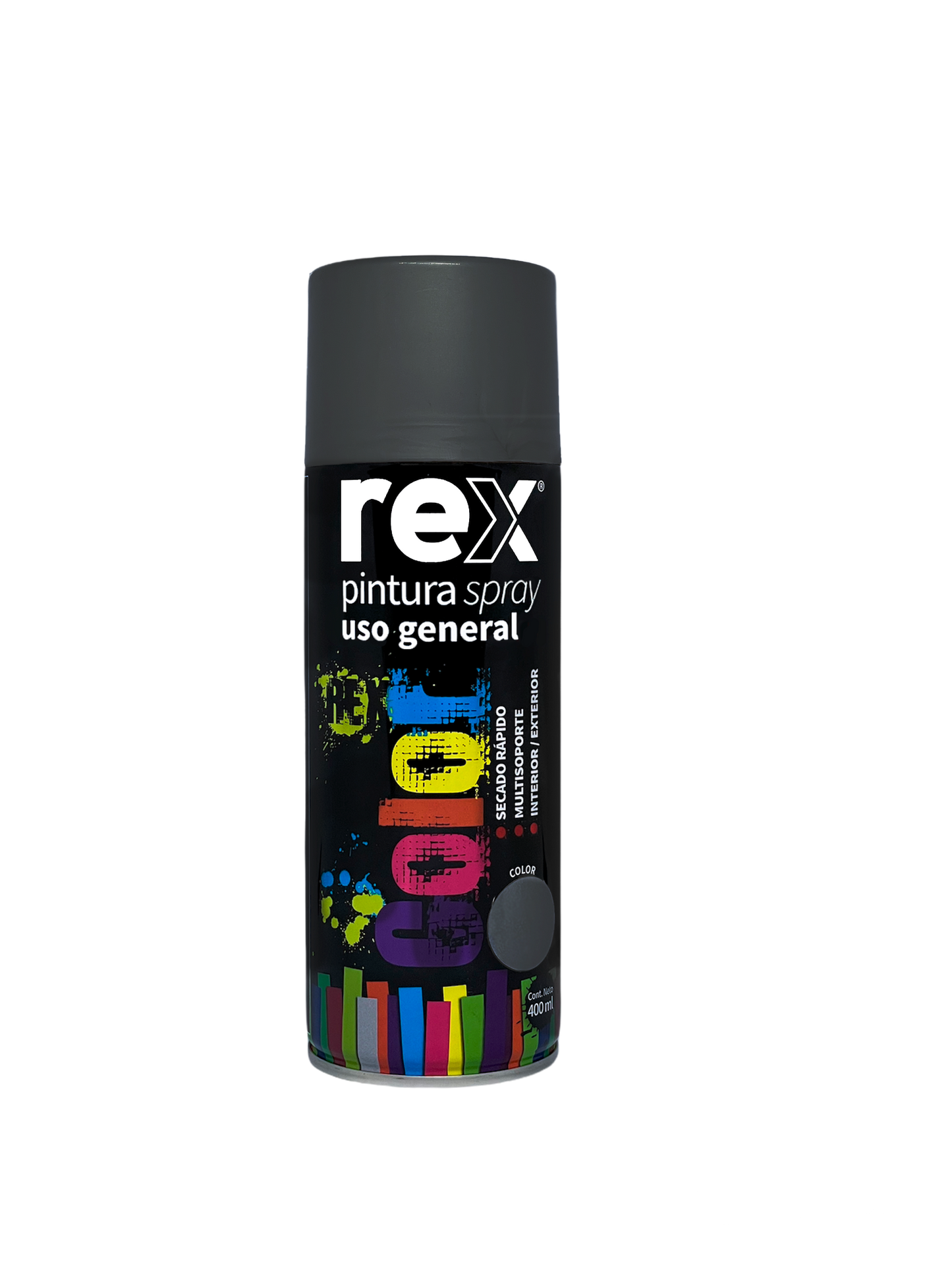 PINTURA SPRAY USO GENERAL 400mL GRAFITO REX