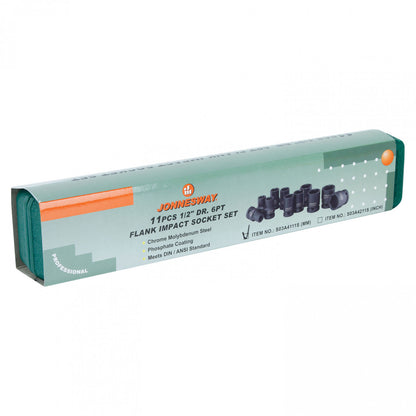 JUEGO de DADOS 1/2' 11 piezas S03A4111S JONNESWAY