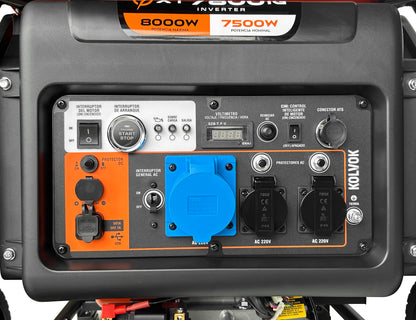 GENERADOR GASOLINA XT7800IG CONECTOR ATS 7,5KVA KOLVOK