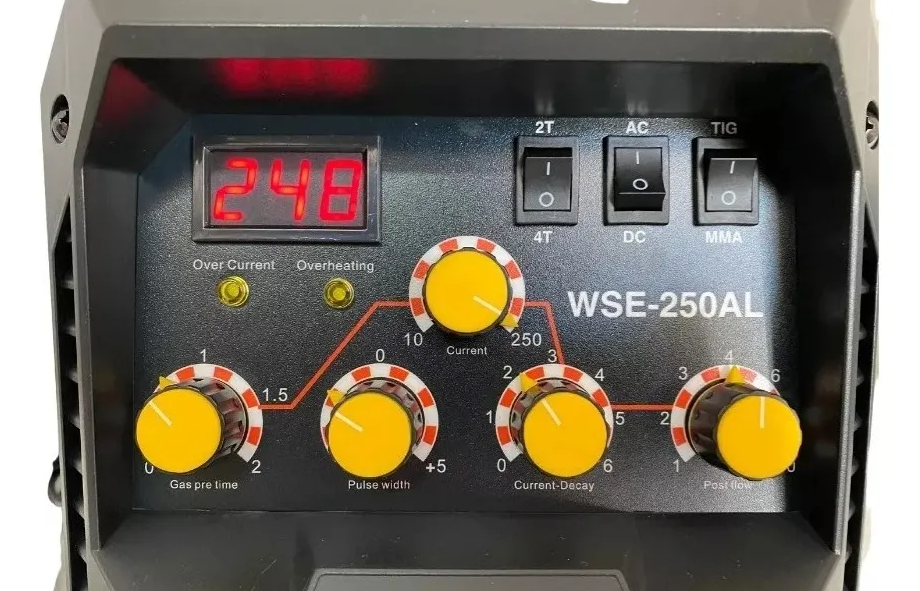 SOLDADORA INVERTER TIG ACDC ALUMINIO/MMA 250AMP