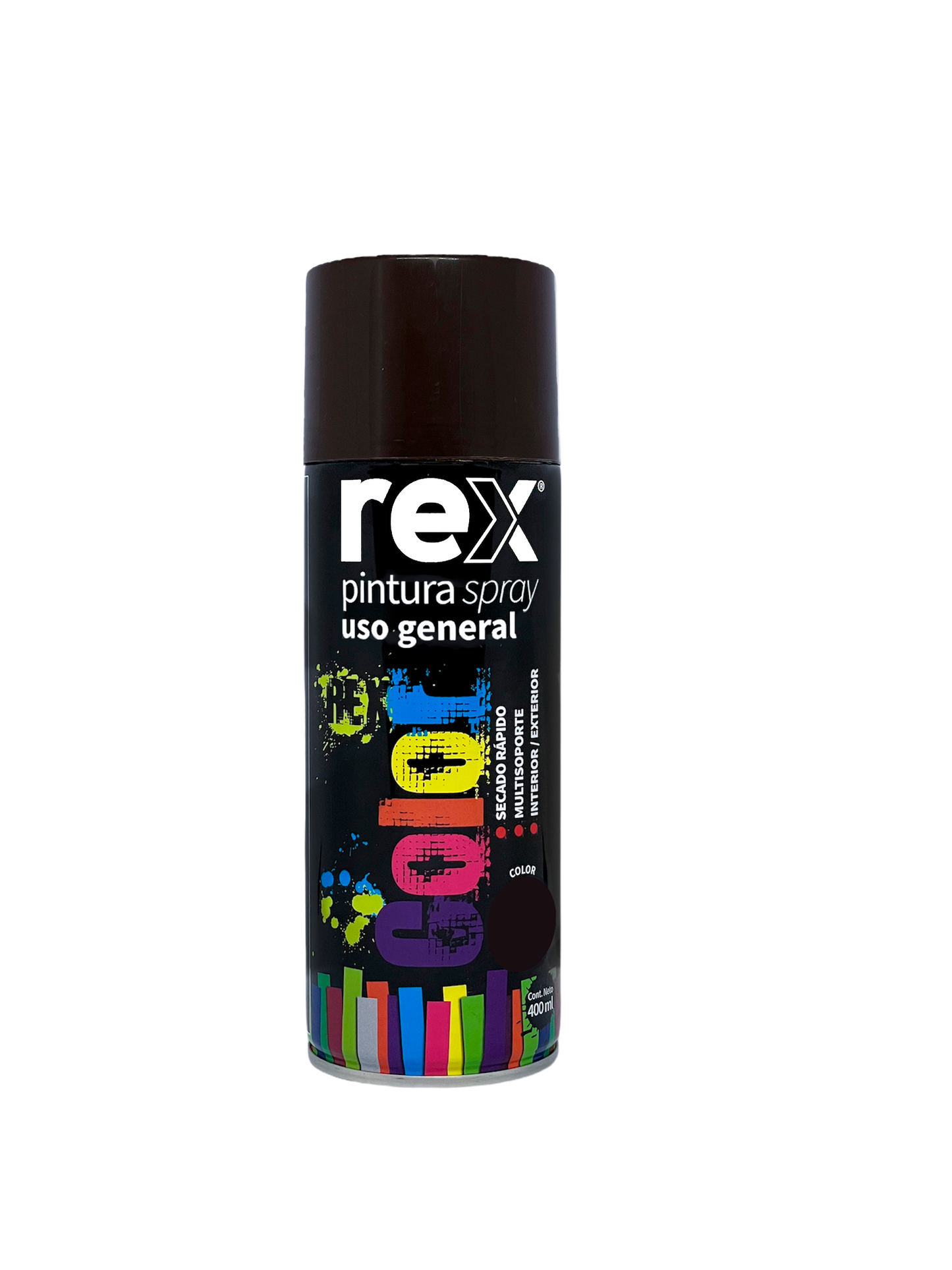 PINTURA SPRAY USO GENERAL 400mL MARRÓN REX