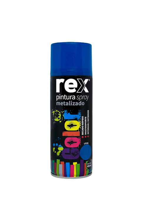 PINTURA SPRAY METALIZADO 400mL AZUL REX