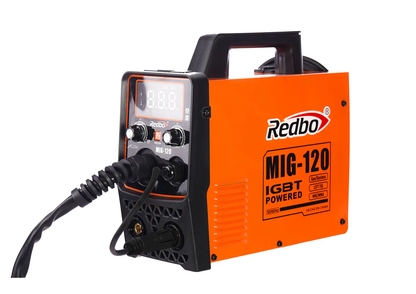SOLDADORA INVERTER PROFESIONAL REDBO MIG-120 + ALAMBRE
