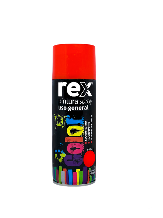 PINTURA SPRAY USO GENERAL 400mL NARANJO REX