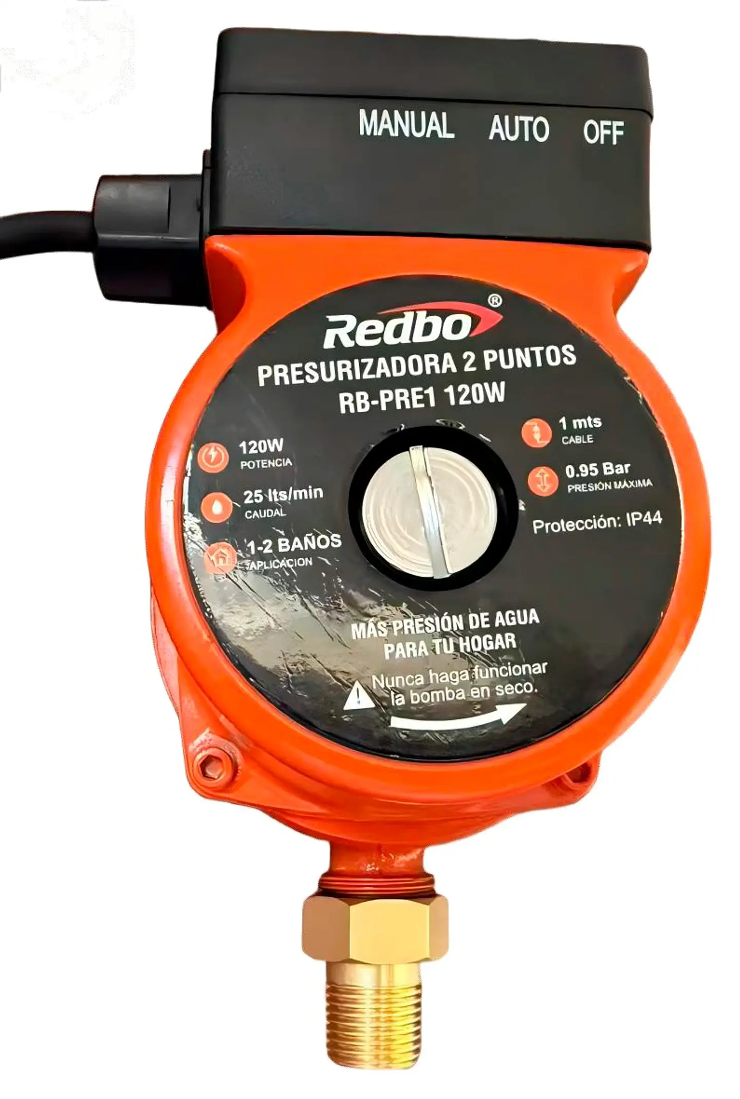 BOMBA PRESURIZADORA DE AGUA 120W REDBO RB-PRE1