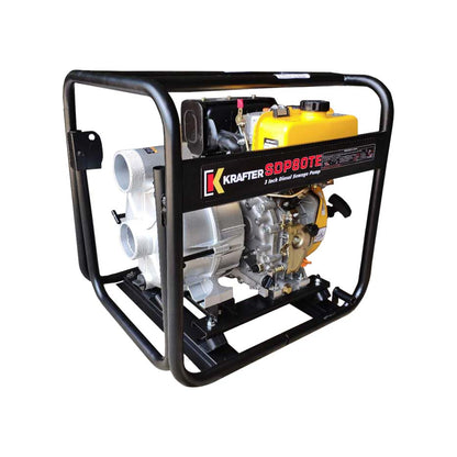 MOTOBOMBA DIESEL TRASH 3X3 PE 10 HP KRAFTER SDP80TE