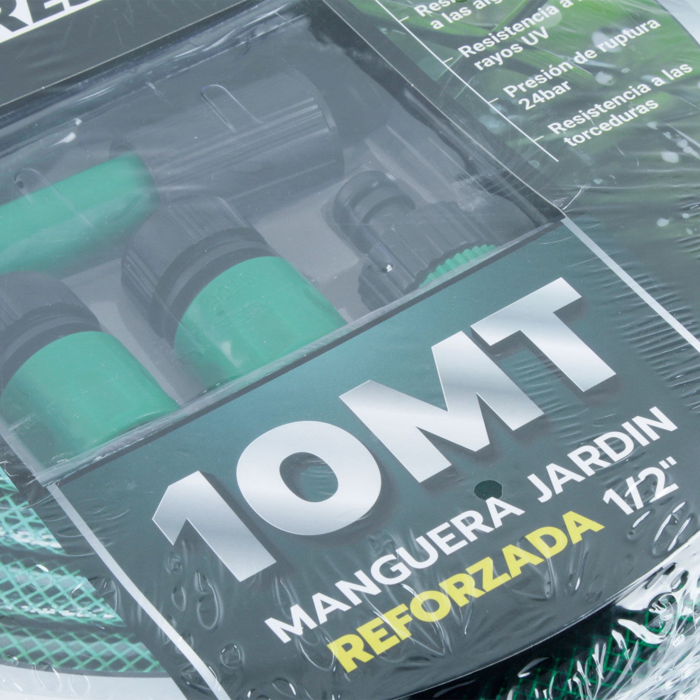 MANGUERA JARDIN REFORZADA 1/2"x 10 METROS CON ACCESORIOS EVEREST