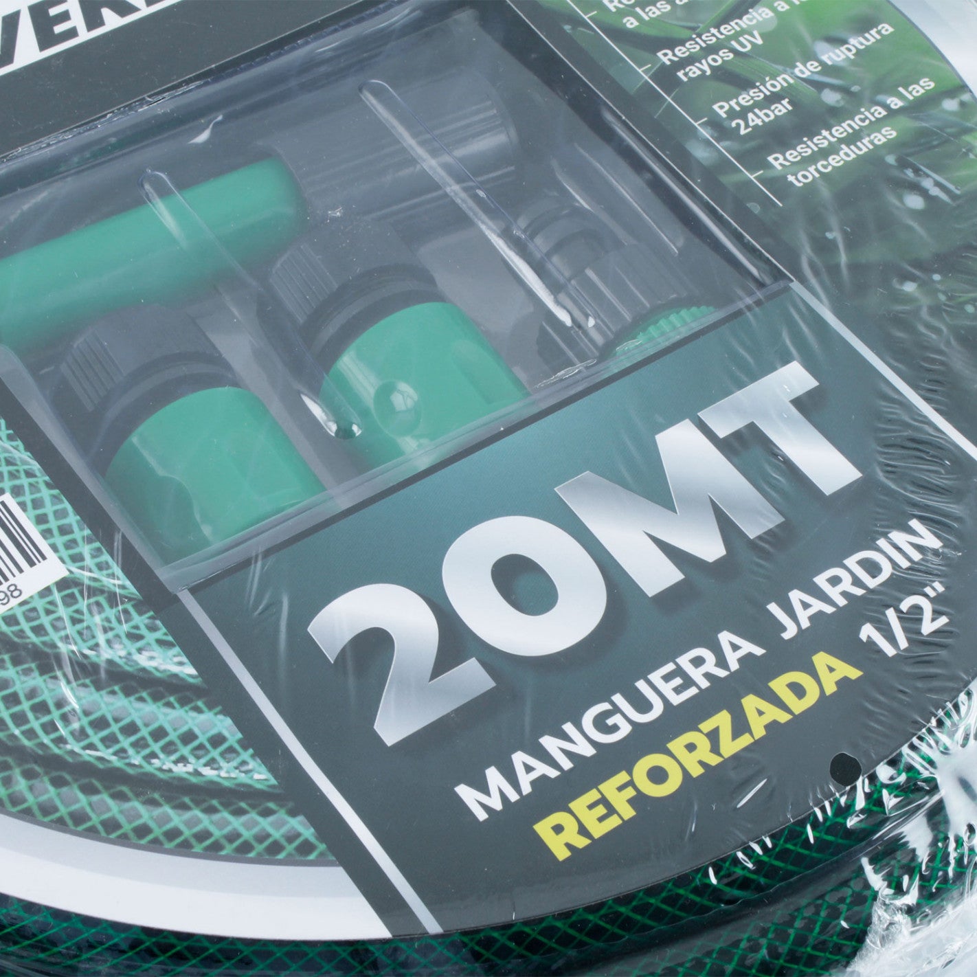 MANGUERA JARDIN REFORZADA 1/2"x 20 METROS CON ACCESORIOS EVEREST