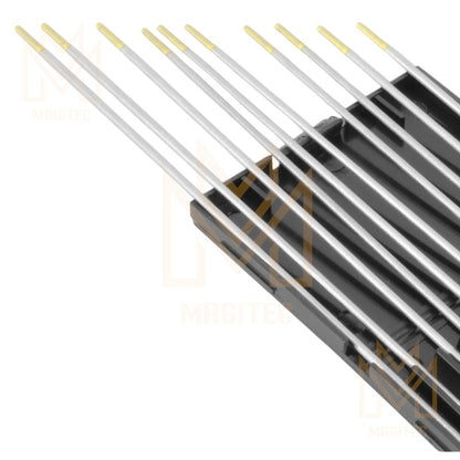 TUNGSTENO PUNTA DORADA (WL15) 2.4mm X 175mm (3/32”) 10 UNIDADES