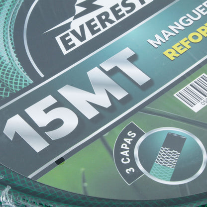 MANGUERA JARDIN REFORZADA 1/2"x 15 METROS