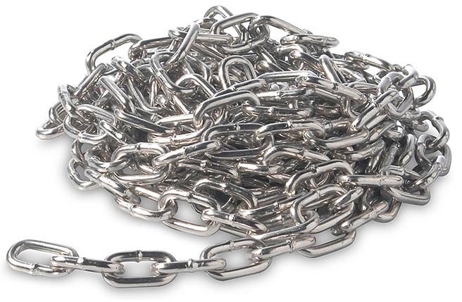 CADENA GALVANIZADA 3MM ESLABON CORTO 50 METROS OKB